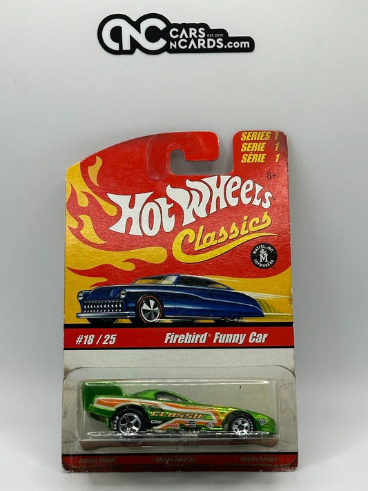 2005 Hot Wheels Classics Series 1 #18/25 Green Firebird Funny Car (Card Damage)