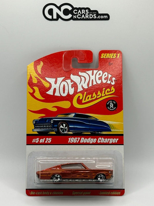 2005 Hot Wheels Classics Series 1 #5/25 Orange 1967 Dodge Charger Goodyear