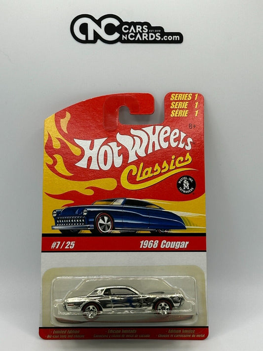 2005 Hot Wheels Classics Series 1 #7/25 Chrome 1968 Cougar Red Line