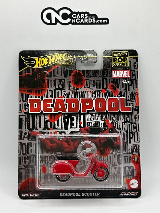2025 Hot Wheels Premium Pop Culture Marvel Deadpool Scooter Red