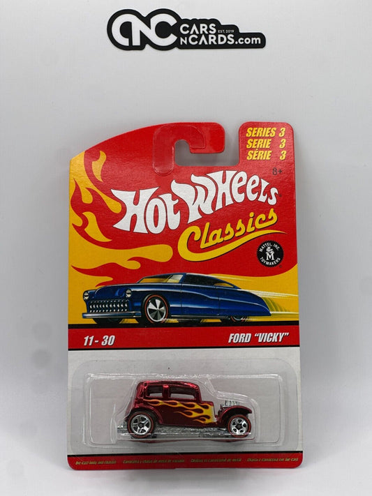 2007 Hot Wheels Classics Series 3 #11/30 Red Ford "Vicky" Red Line