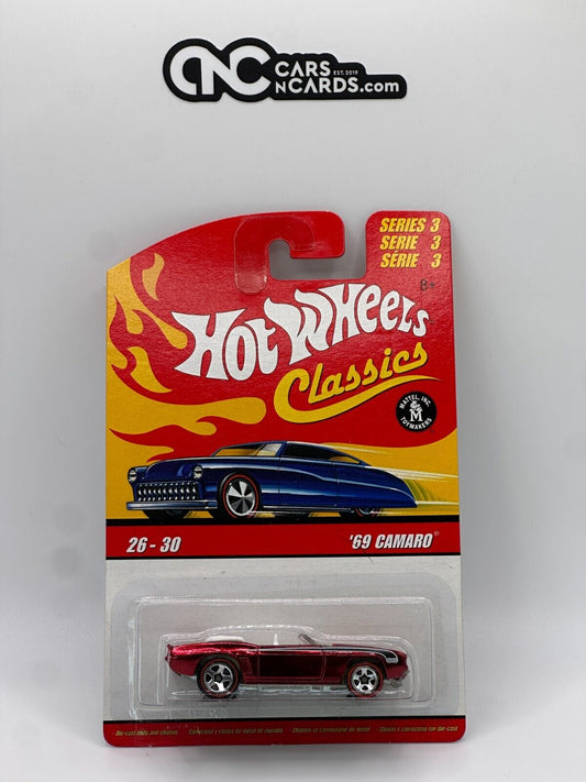 2007 Hot Wheels Classics Series 3 #26/30 Red '69 Camaro Red Line