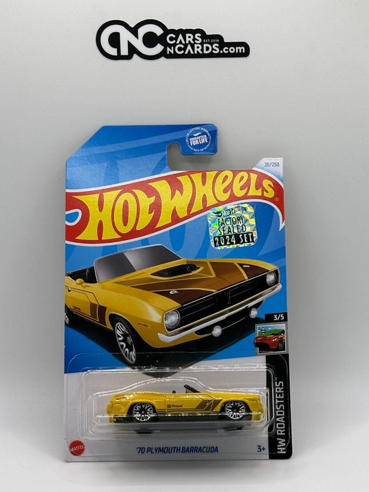 2024 Hot Wheels RLC Factory Sealed Plymouth Barracuda Yellow Kroger Exclusive