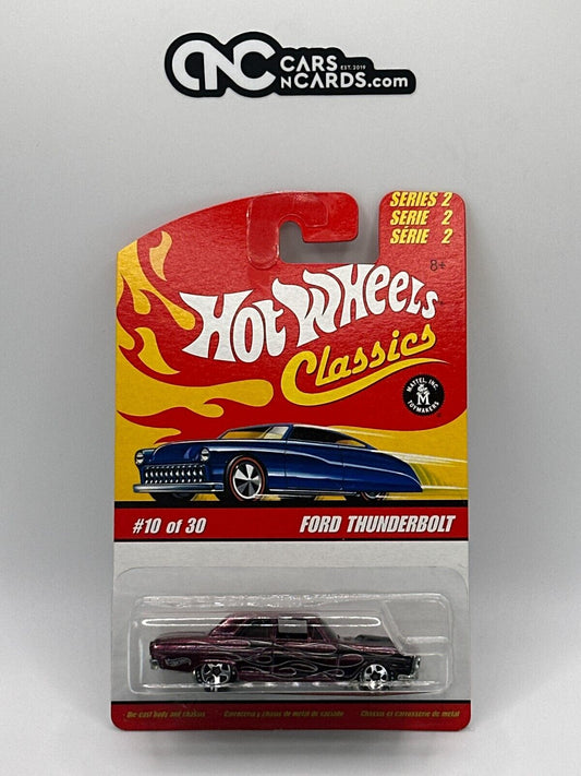 2006 Hot Wheels Classics Series 2 #10/30 Purple Ford Thunderbolt Goodyear
