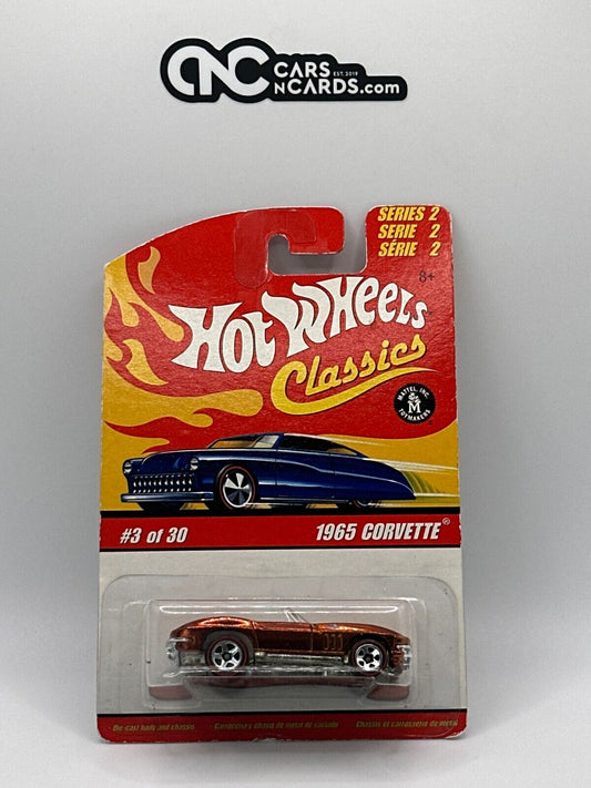 2006 Hot Wheels Classics Series 2 #3/30 Orange 1965 Corvette Red Line