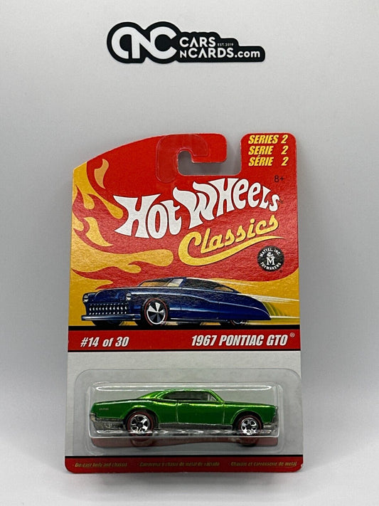 2006 Hot Wheels Classics Series 2 #14/30 Light Green 1967 Pontiac GTO Red Line