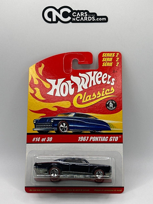 2006 Hot Wheels Classics Series 2 #14/30 Dark Blue 1967 Pontiac GTO Red Line
