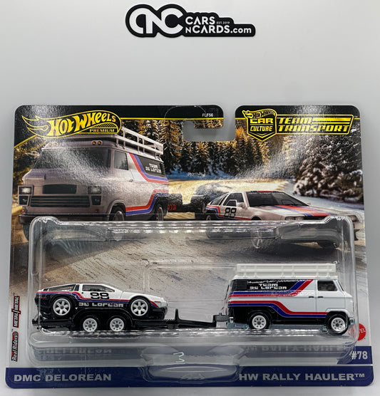 2025 Hot Wheels Premium Team Transport #78 DMC DeLorean HW Rally Hauler