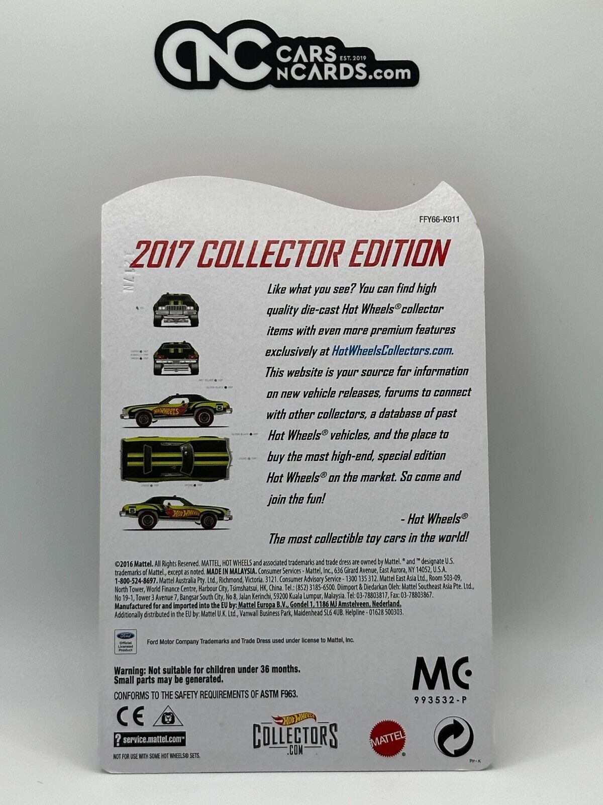 2017 Hot Wheels RLC Collector Edition Mail In '76 Ford Gran Torino Green