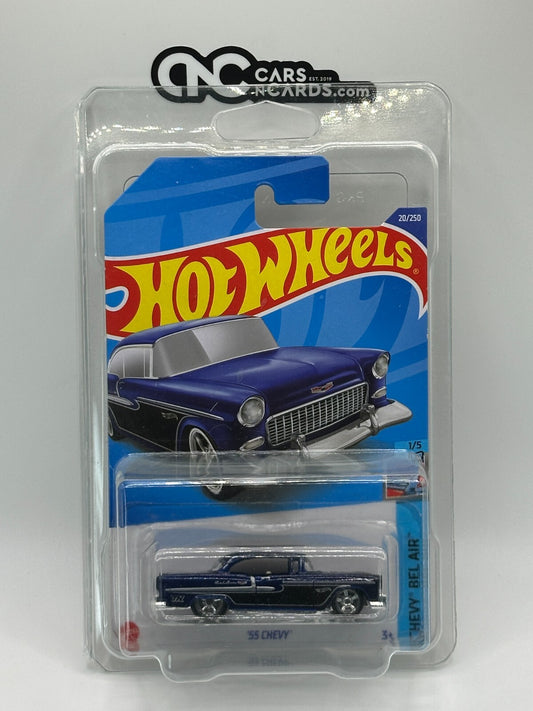 2022 Hot Wheels Chevy Bel Air 1/5 '55 Chevy Super Treasure Hunt With Protector