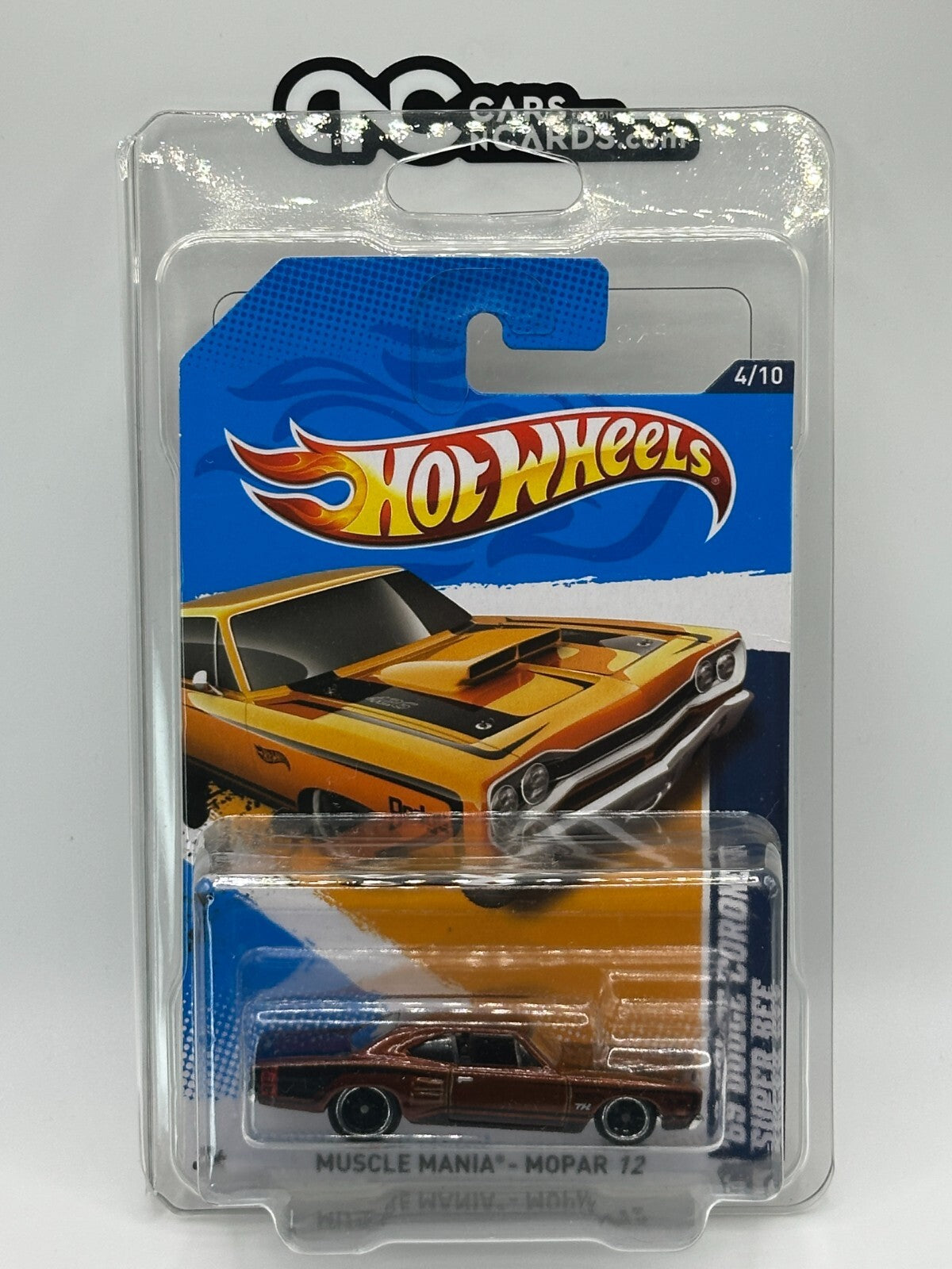 2012 Hot Wheels '69 Dodge Coronet Super Bee Super Treasure Hunt With Protector