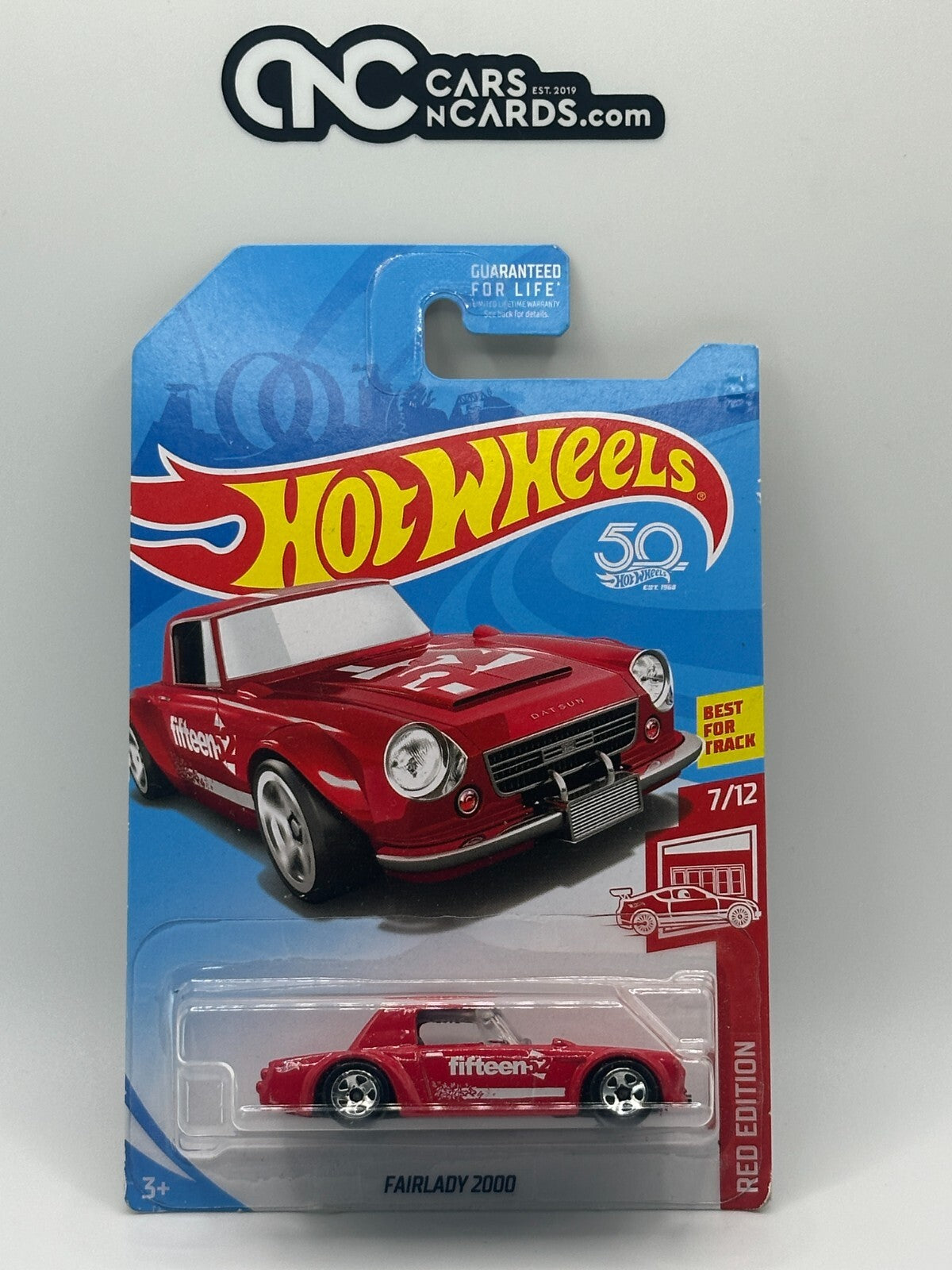 2018 Hot Wheels Red Edition 7/12 Datsun Fairlady 2000 (Soft Corners)