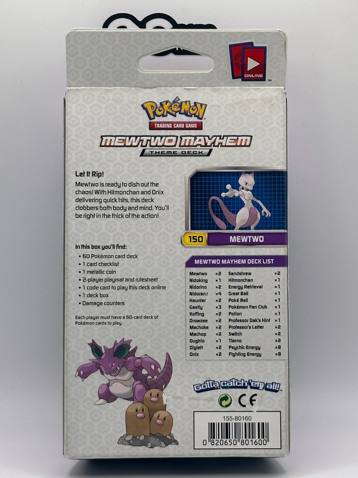 Pokémon TCG XY Evolutions Mewtwo Mayhem Theme Deck