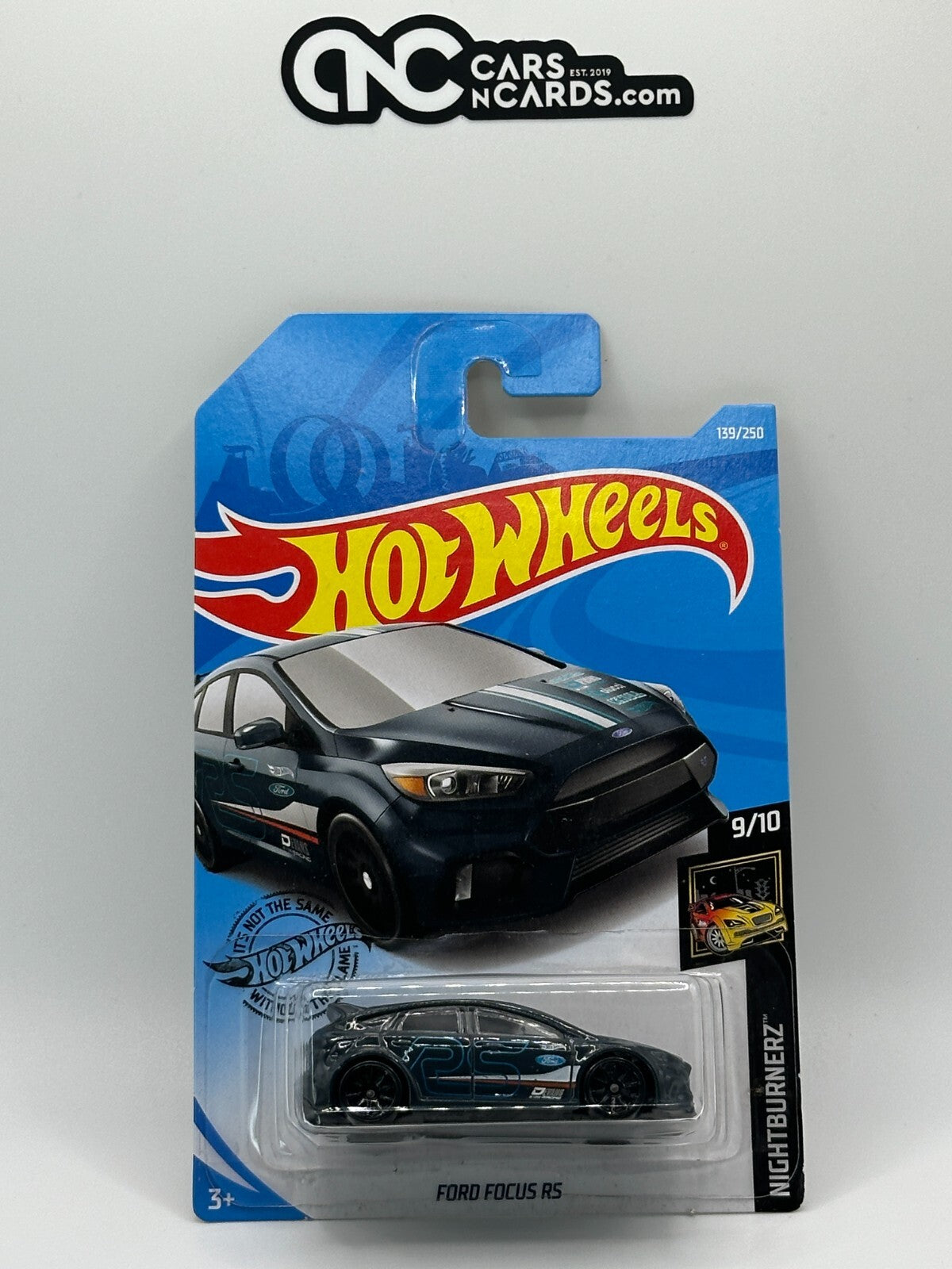 2019 Hot Wheels Nightburnerz 9/10 Ford Focus RS Black