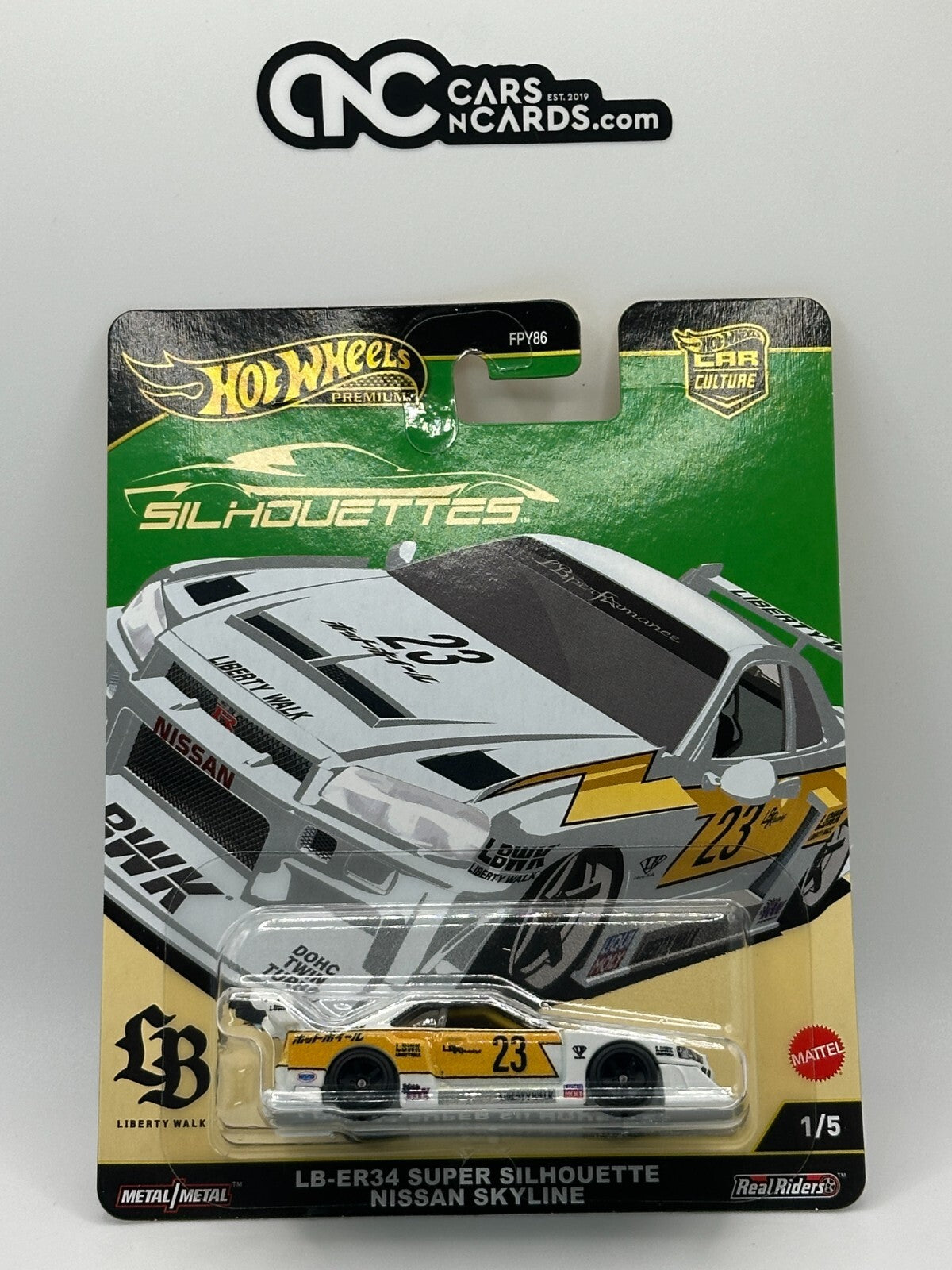 2025 Hot Wheels Premium Car Culture Silhouettes Liberty Walk Nissan Skyline R34