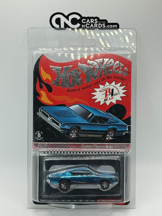 2010 Hot Wheels RLC Custom Plymouth Barracuda 02143/04000 With Pin and Protector