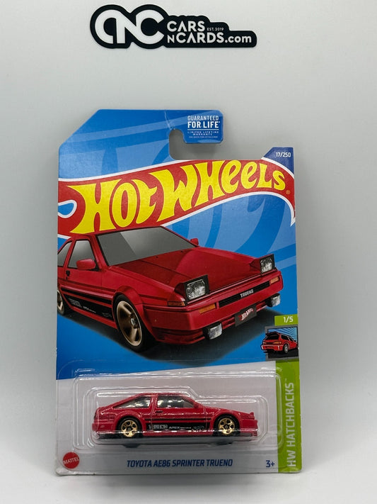 2022 Hot Wheels HW Hatchbacks 1/5 Toyota AE86 Sprinter Trueno (Card Crease)