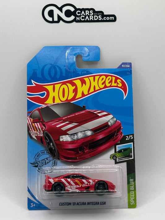 2020 Hot Wheels Speed Blur 2/5 Custom '01 Acura Integra GSR Red
