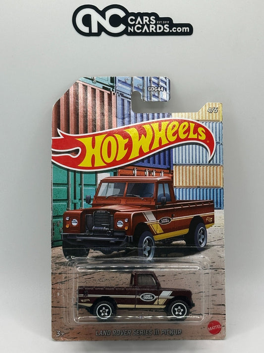 2021 Hot Wheels Hot Pickups 4/5 Land Rover Series III Pickup (Cracked Blister)