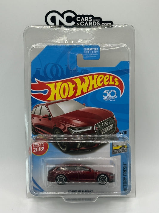 2018 Hot Wheels '17 Audi RS 6 Avant Super Treasure Hunt (Card Crease)