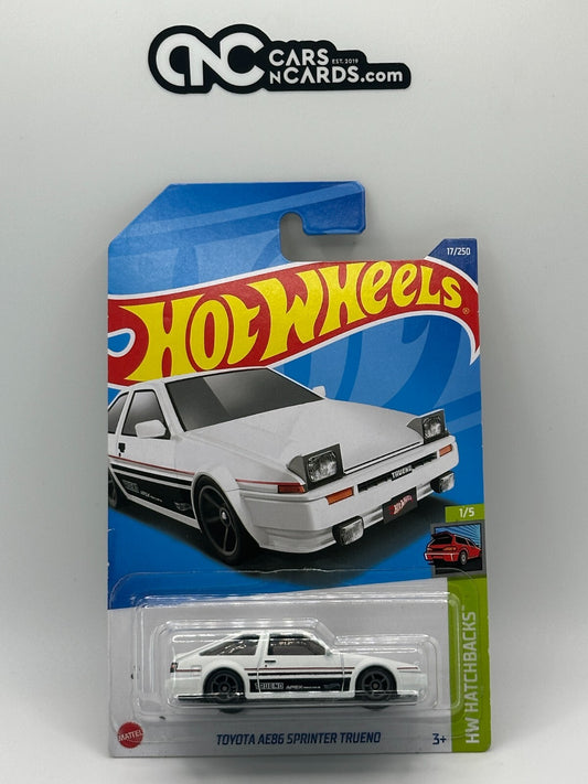 2022 Hot Wheels HW Hatchbacks 1/5 Toyota AE86 Sprinter Trueno White