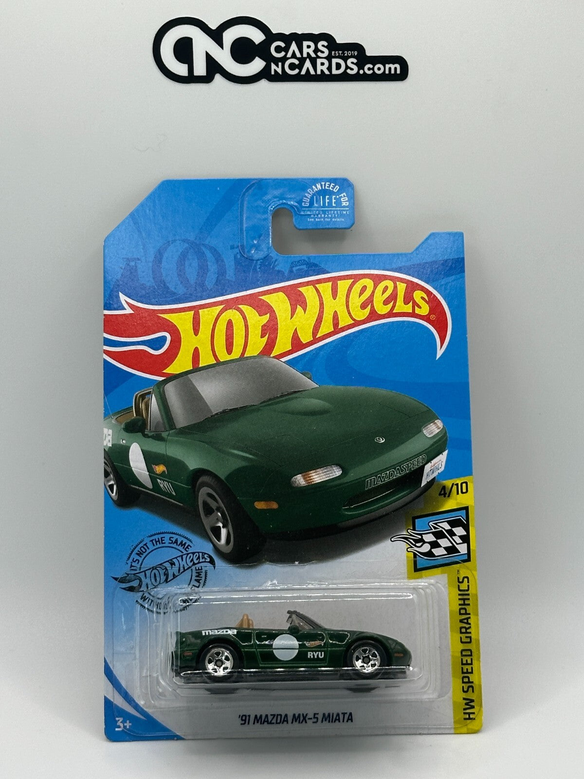 2019 Hot Wheels Game Stop Exclusive '91 Mazda MX-5 Miata (Cracked Blister)