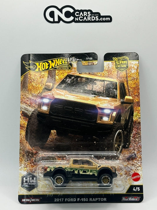 2025 Hot Wheels Premium Car Culture HW Off Road 2017 Ford Raptor (Card Crease)