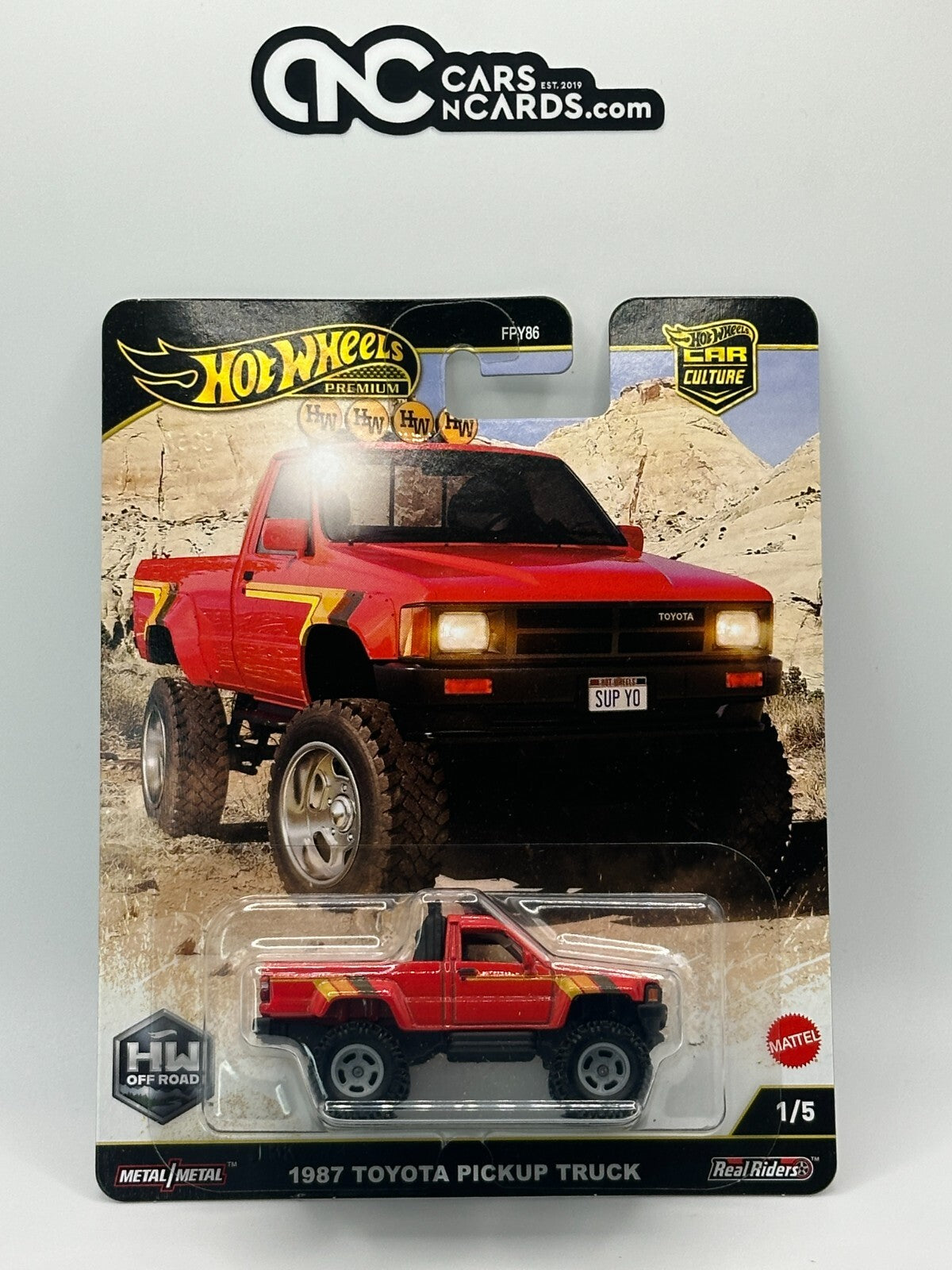 2025 Hot Wheels Premium Car Culture HW Off Road 1/5 1987 Toyota Pickup Truck