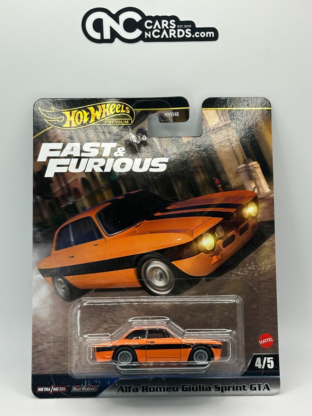 2025 Hot Wheels Premium Fast & Furious 4/5 Alfa Romeo Giulia Sprint GTA