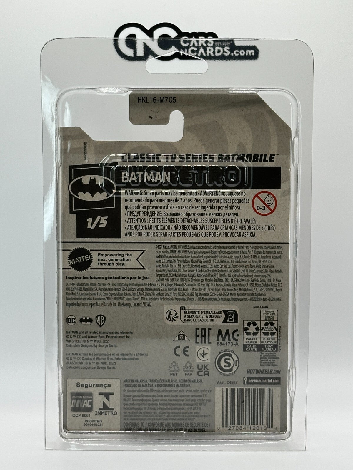 2023 Hot Wheels Super Treasure Hunt Classic TV Series Batmobile With Protector
