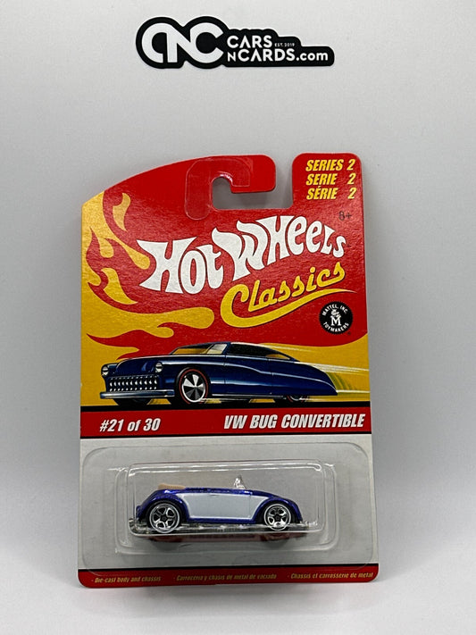 2006 Hot Wheels Classics Series 2 #21/30 VW Bug Convertible Blue
