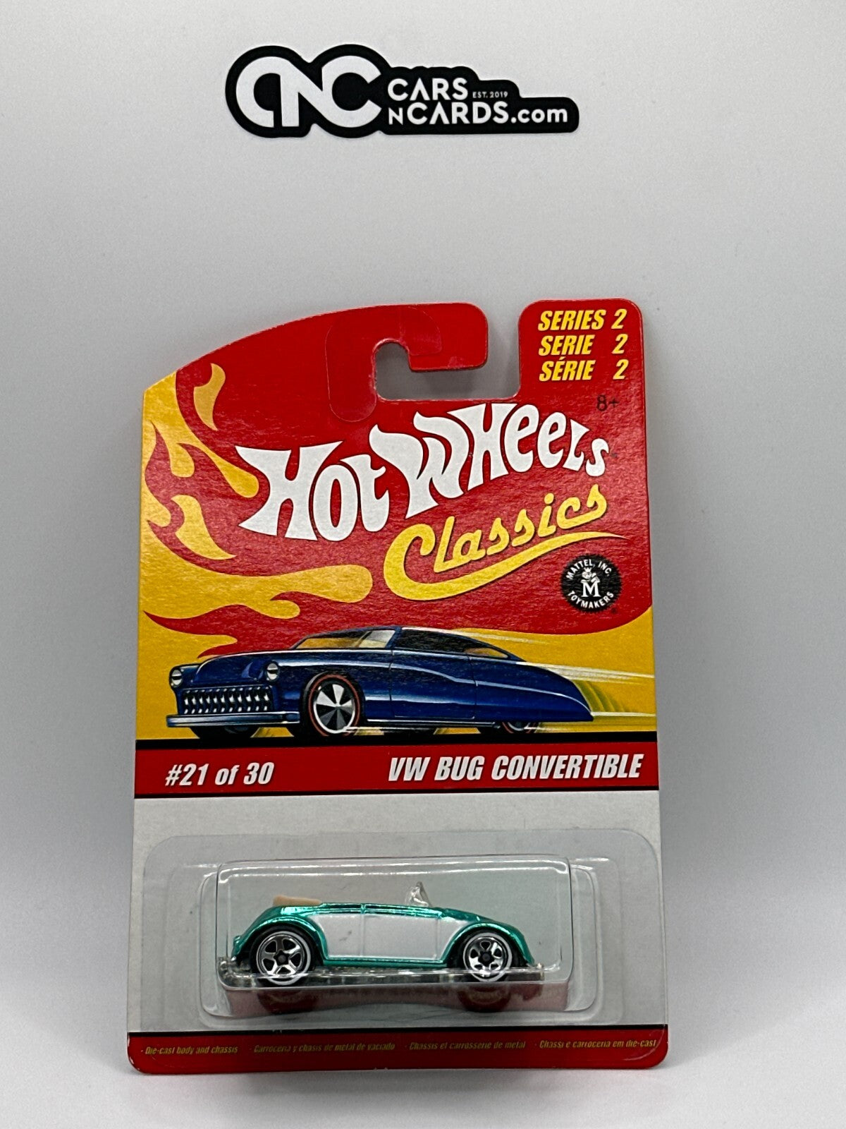 2006 Hot Wheels Classics Series 2 #21/30 VW Bug Convertible Teal/Green