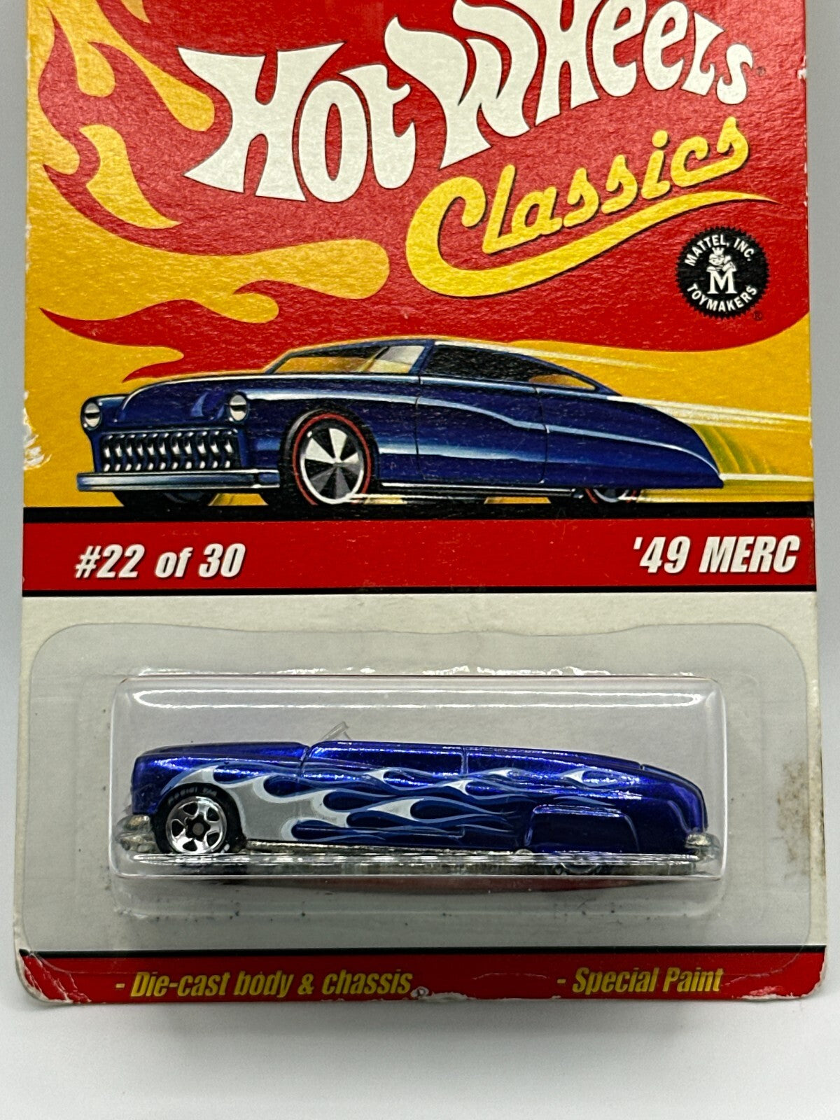2006 Hot Wheels Classics Series 2 Blue '49 Merc ERROR (Facing Wrong Way)