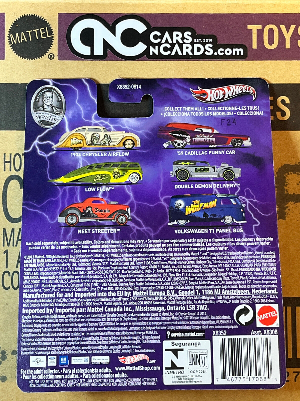 2012 Hot Wheels Premium Pop Culture Frankenstein Double Demon Delivery