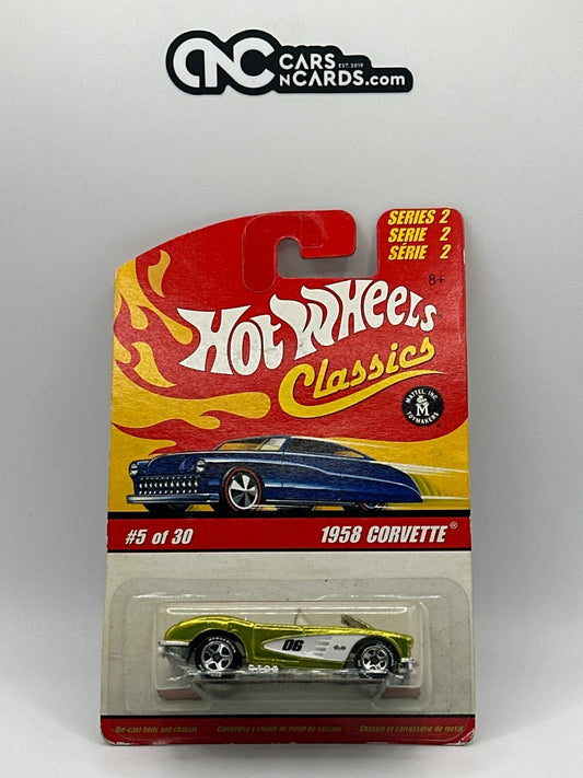 2006 Hot Wheels Classics Series 2 #5/30 Antifreeze 1958 Corvette Card Damage