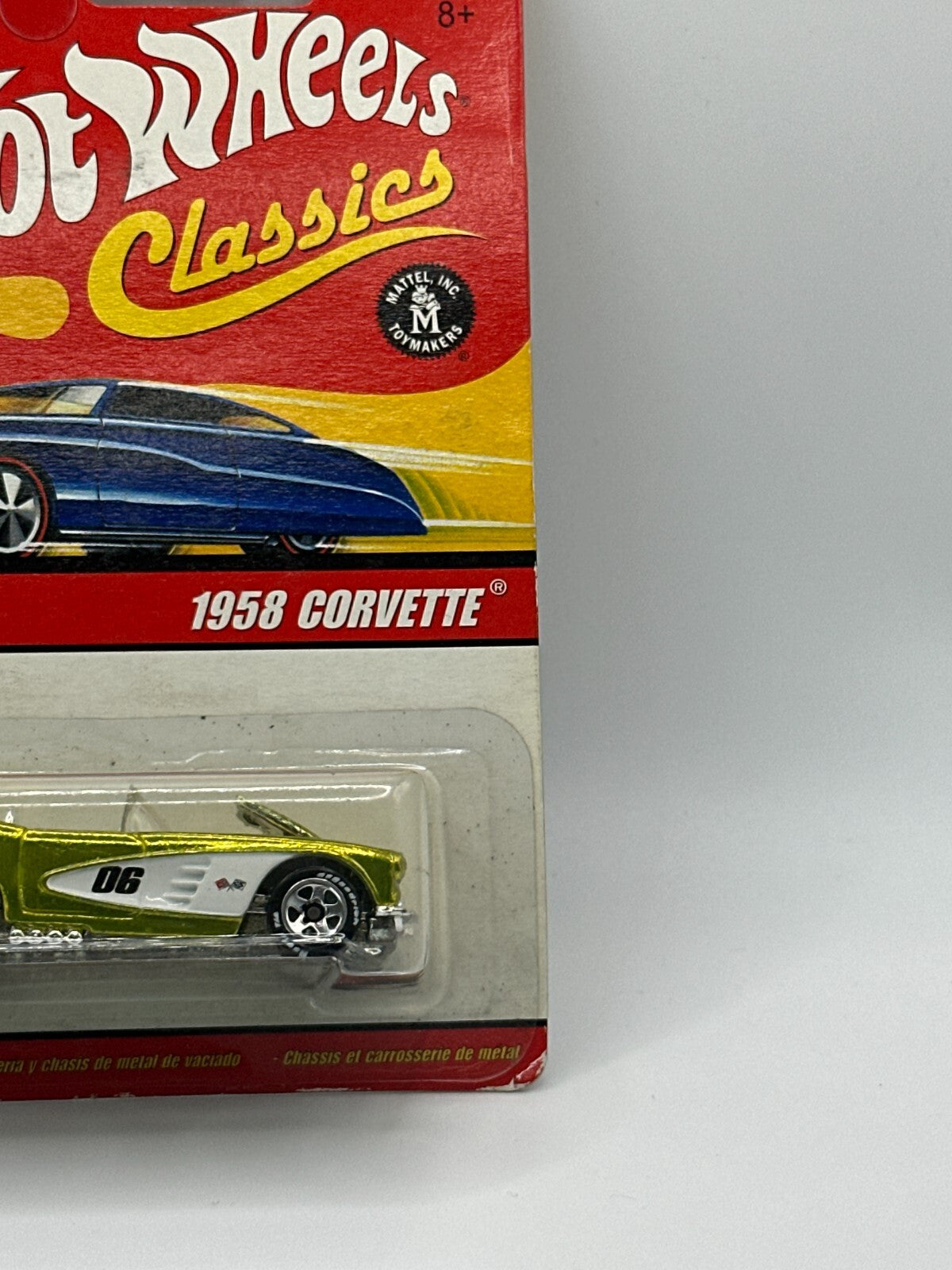 2006 Hot Wheels Classics Series 2 #5/30 Antifreeze 1958 Corvette Card Damage