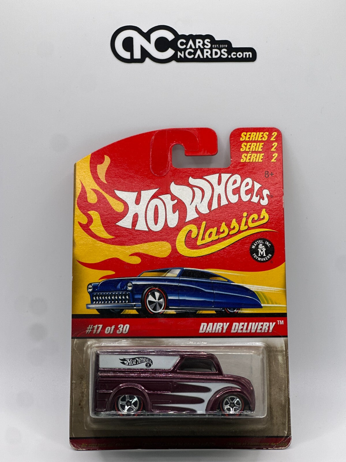 2006 Hot Wheels Classics Series 2 #27/30 Purple Dairy Delivery Card Damage