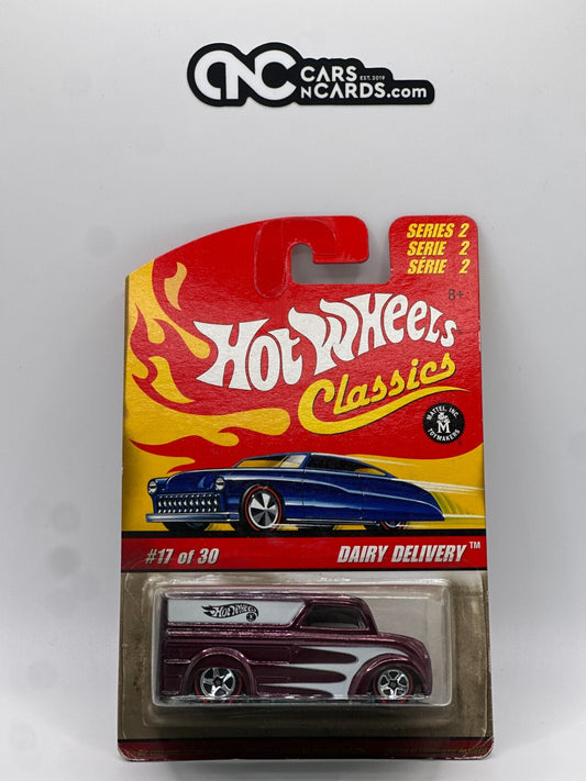 2006 Hot Wheels Classics Series 2 #27/30 Purple Dairy Delivery Card Damage