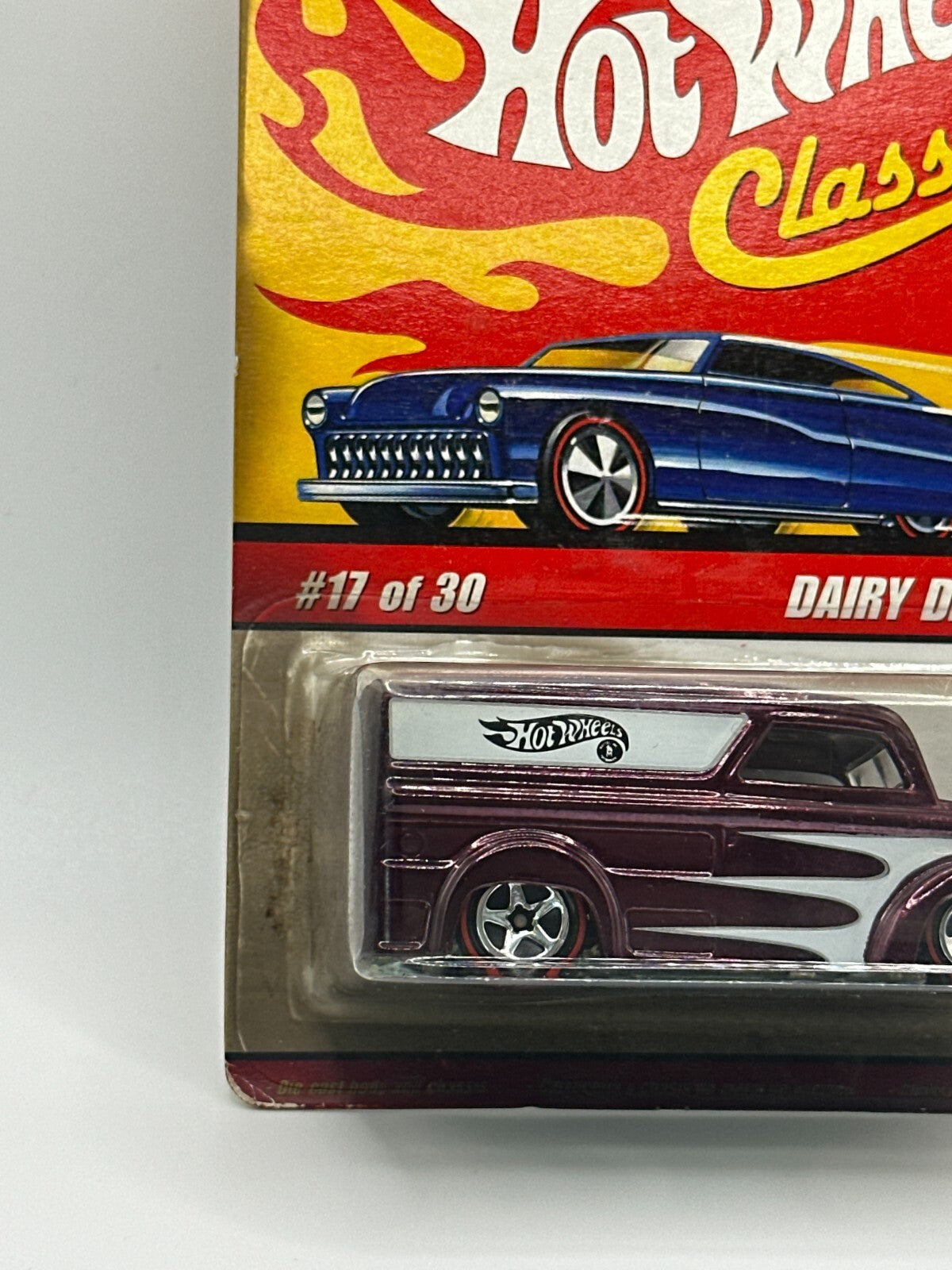 2006 Hot Wheels Classics Series 2 #27/30 Purple Dairy Delivery Card Damage