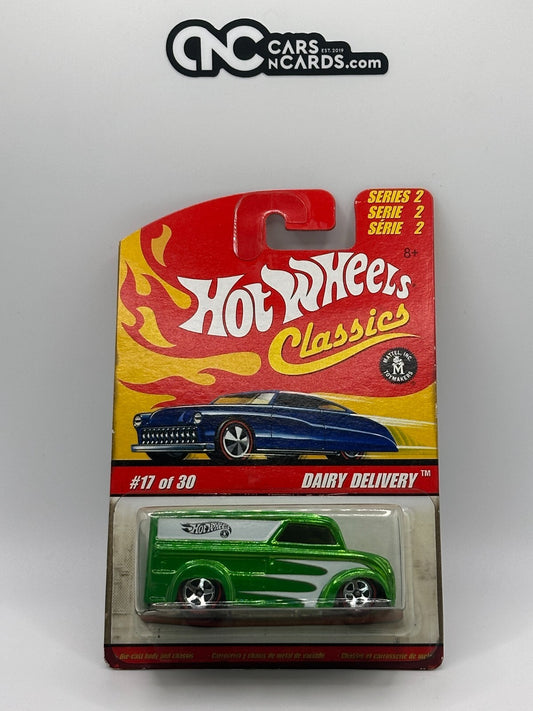 2006 Hot Wheels Classics Series 2 #27/30 Green Dairy Delivery Card Damage