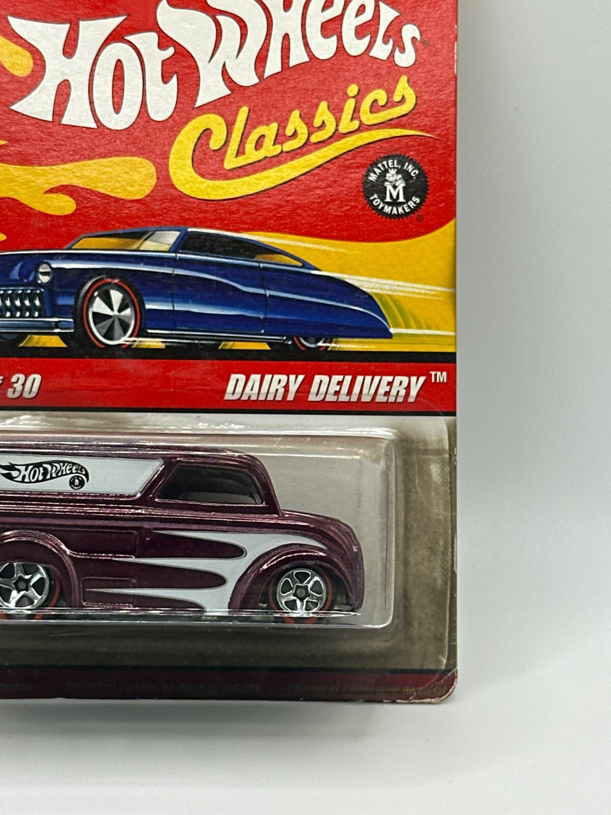 2006 Hot Wheels Classics Series 2 #27/30 Purple Dairy Delivery Card Damage