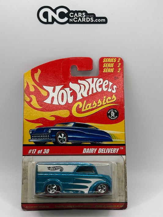 2006 Hot Wheels Classics Series 2 #27/30 Blue Dairy Delivery Card Damage