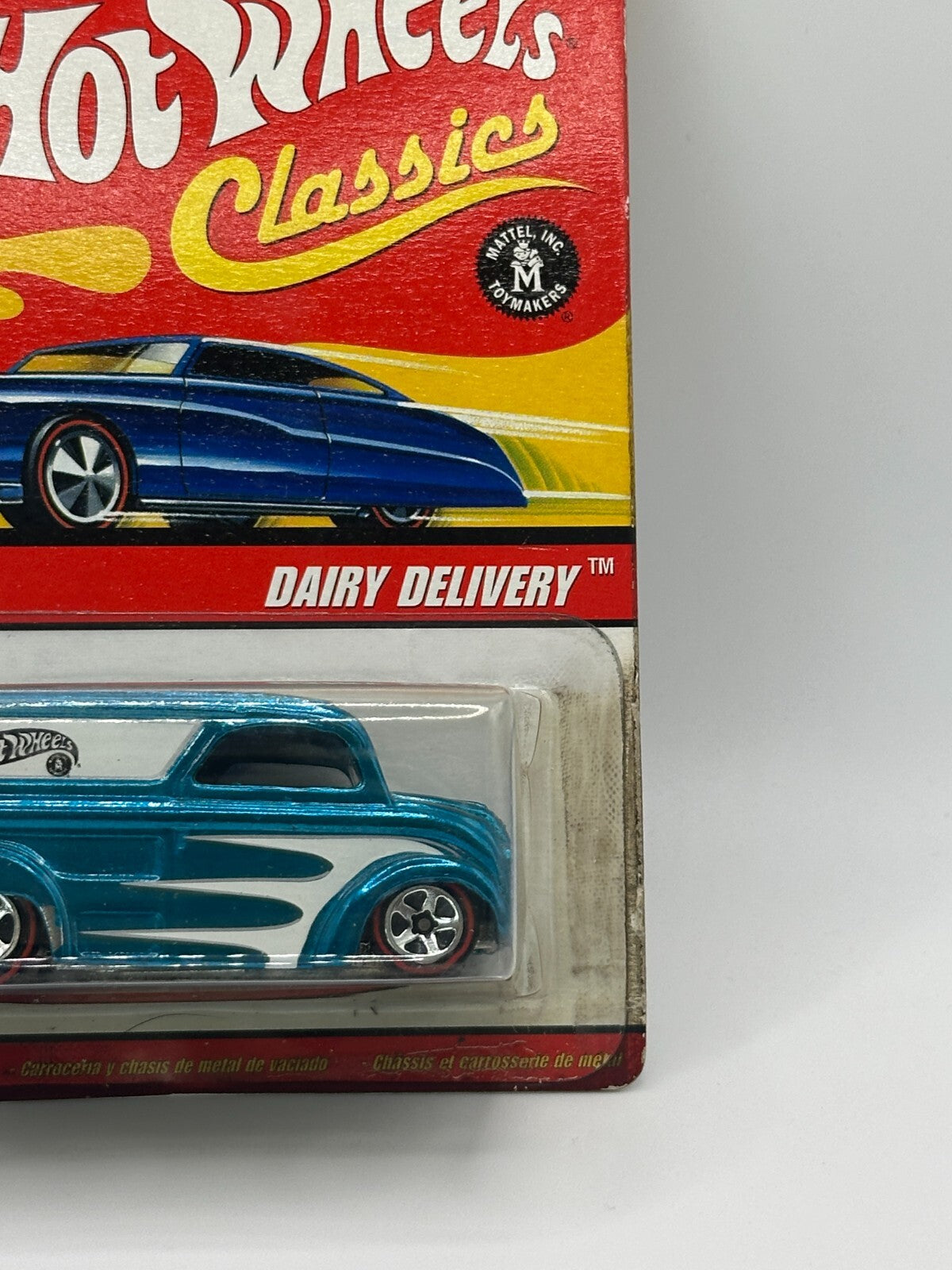 2006 Hot Wheels Classics Series 2 #27/30 Blue Dairy Delivery Card Damage