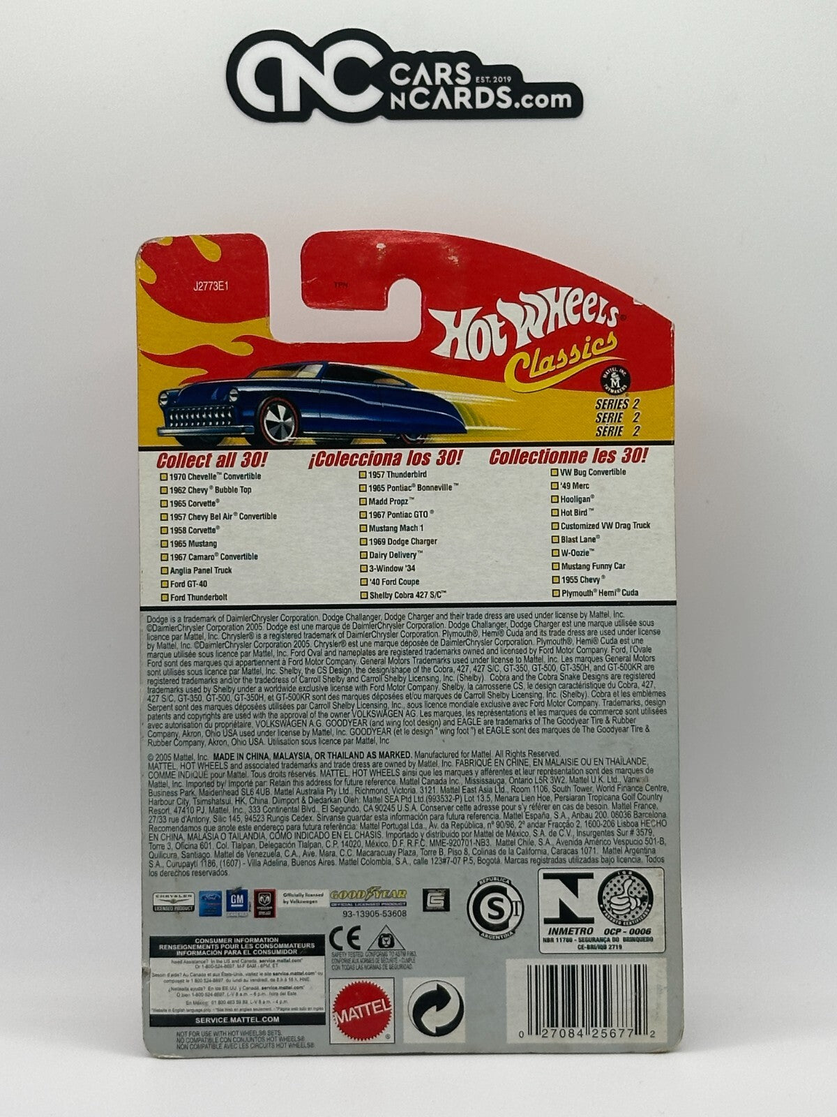 2006 Hot Wheels Classics Series 2 #27/30 Blue Dairy Delivery Card Damage