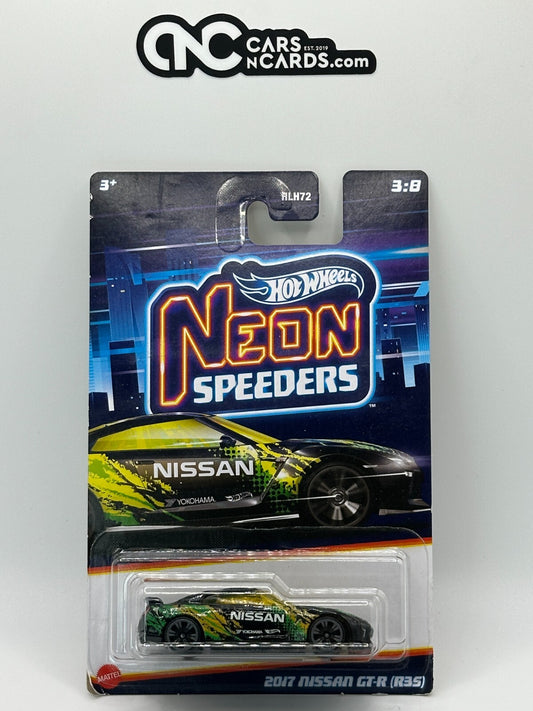 2023 Hot Wheels Neon Speeders 3:8 2017 Nissan GT-R (R35) (Soft Corner)