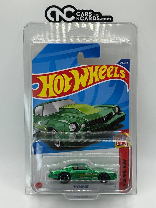 2022 Hot Wheels Then and Now Super Treasure Hunt '81 Camaro With Protector