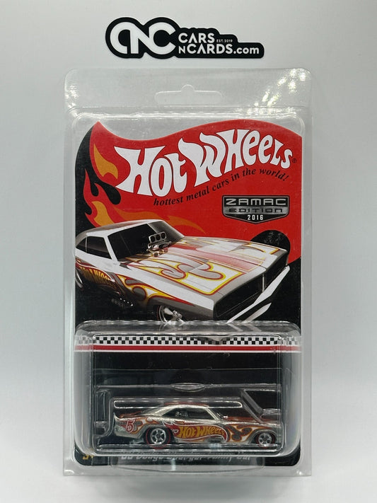 2016 Hot Wheels Zamac Collector Edition '69 Dodge Charger Funny Car W/Protector