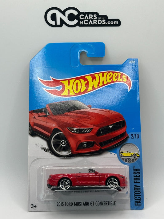 2017 Hot Wheels Factory Fresh 2/10 2015 Ford Mustang GT Convertible Red