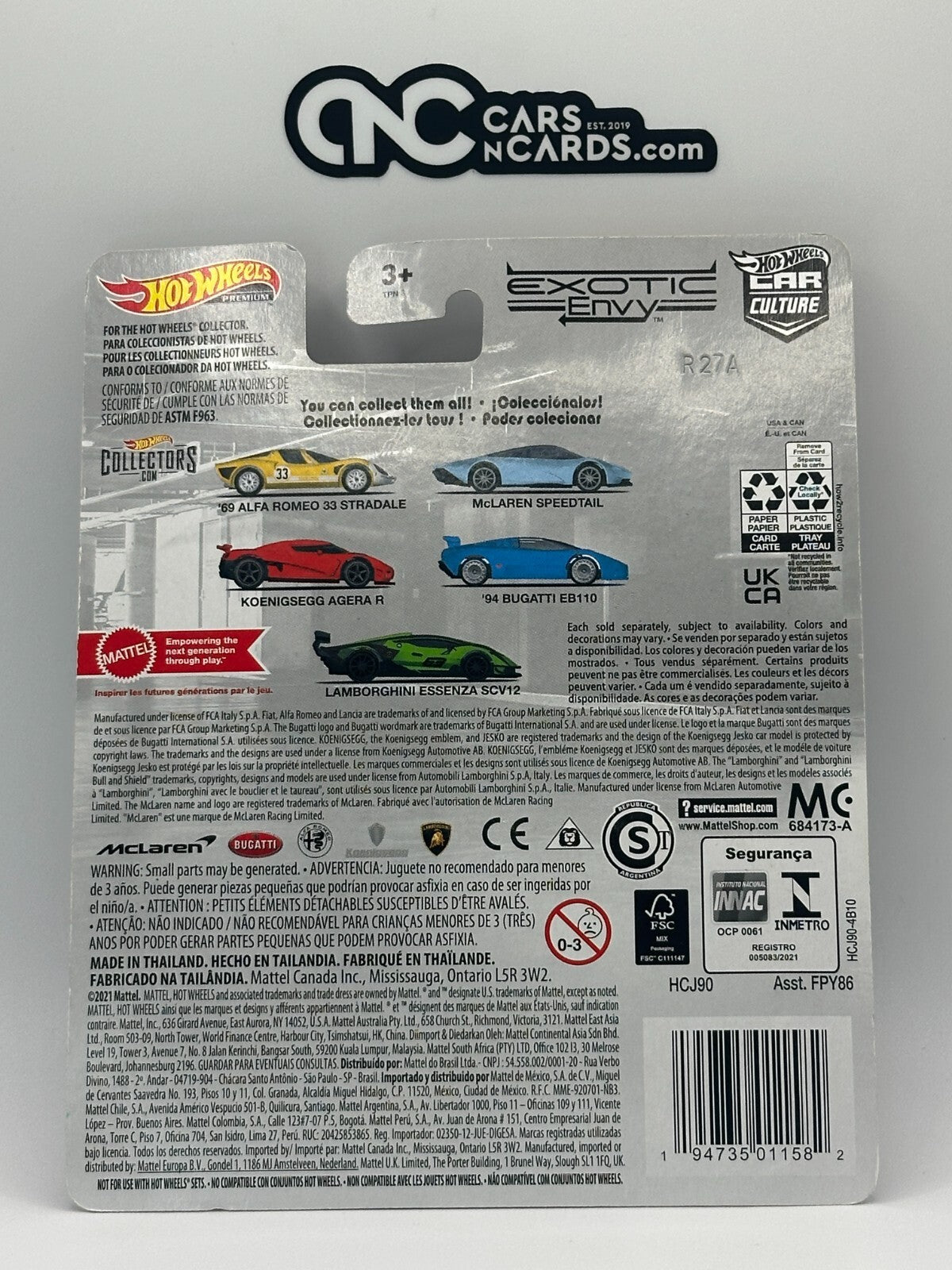 2023 Hot Wheels Premium Car Culture Exotic Envy Koenigsegg Agera R #3/5