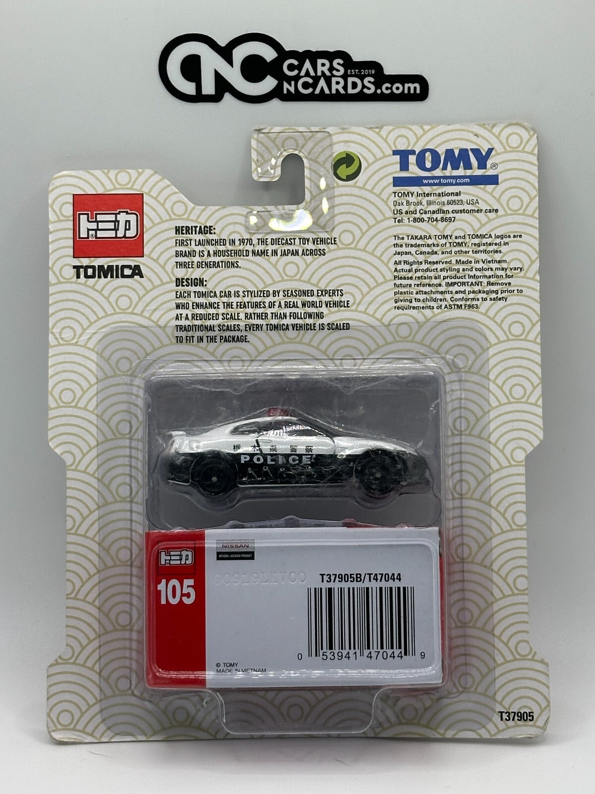 Takara Tomy Tomica 105 Nissan GT-R Police Car 1/62 Scale